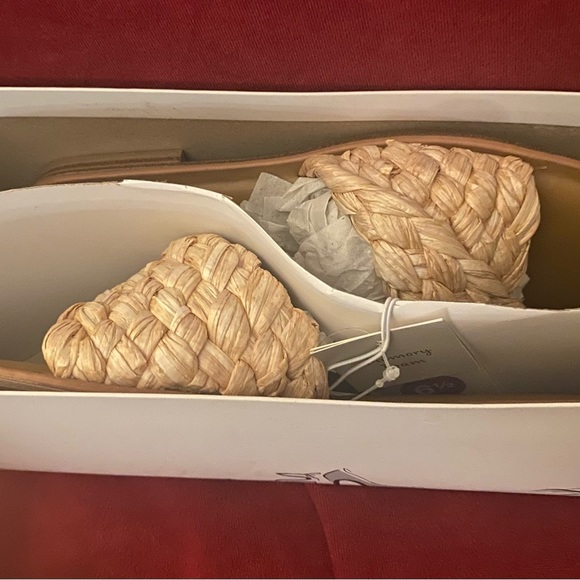 A New Day Nicolette Raffia Slide Sandals with Memory Foam- Size 6 - Picture 4 of 4